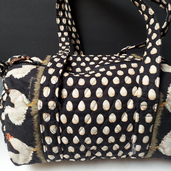 Vera Bradley chanticleer Rooster Egg bag duffel 12in x7in retired 1998 - Picture 2 of 8